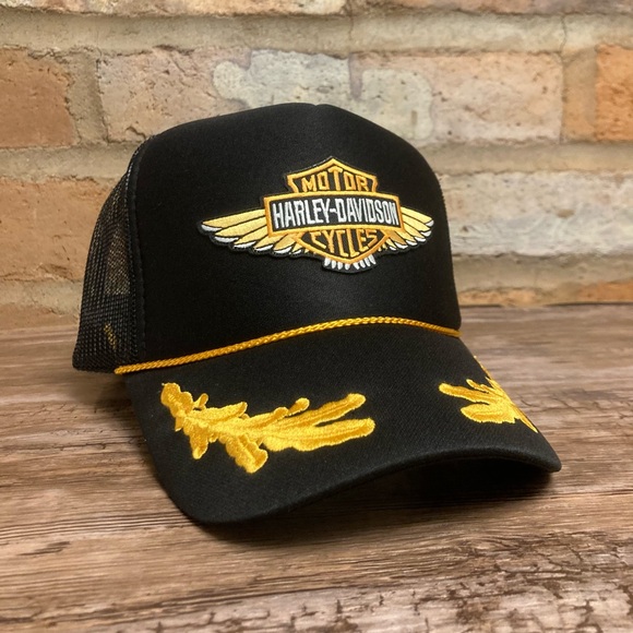 Harley-Davidson Black and Gold Cap - Picture 2 of 3